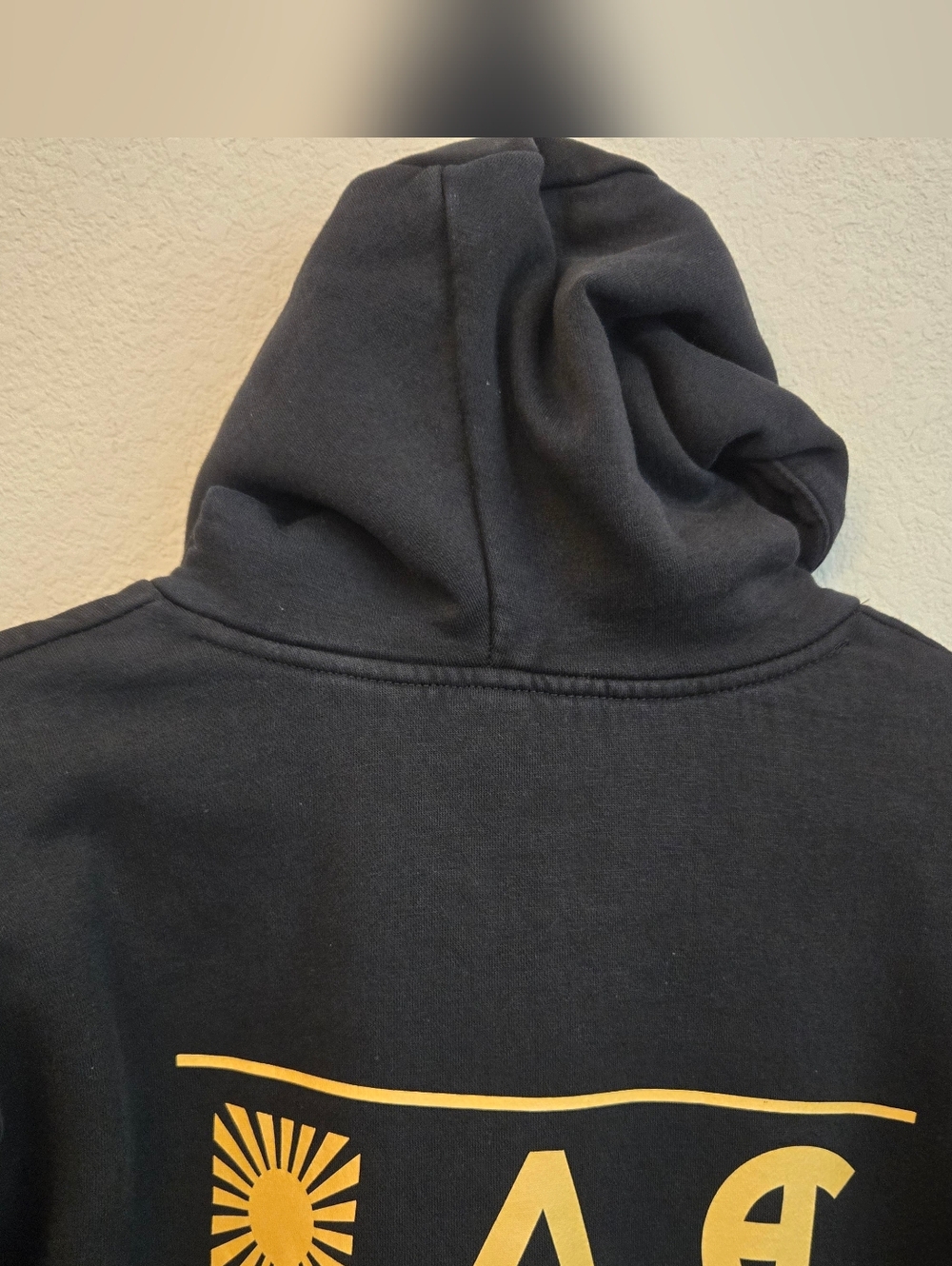 Ninesquared Academy Volleyball Hooded Sweatshirt Sz L Black, Logo Front & Back - Picture 7 of 10